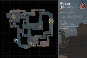 Mirage Map Top Down Overview