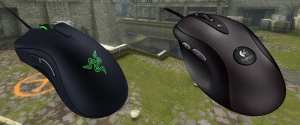 Razer DeathAdder Elite and Logitech G400 Gaming Mice