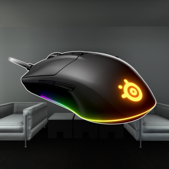 SteelSeries Rival 3 Optical transparent