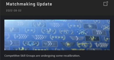 Matchmaking Update Fixes Rank Issue